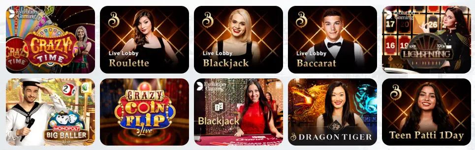 Jeux de casino en direct MONACOJACK CASINO
