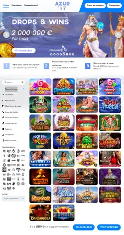 l'application et interface MONACOJACK CASINO