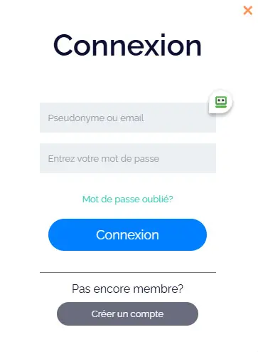 Connexion des membres du MONACOJACK CASINO