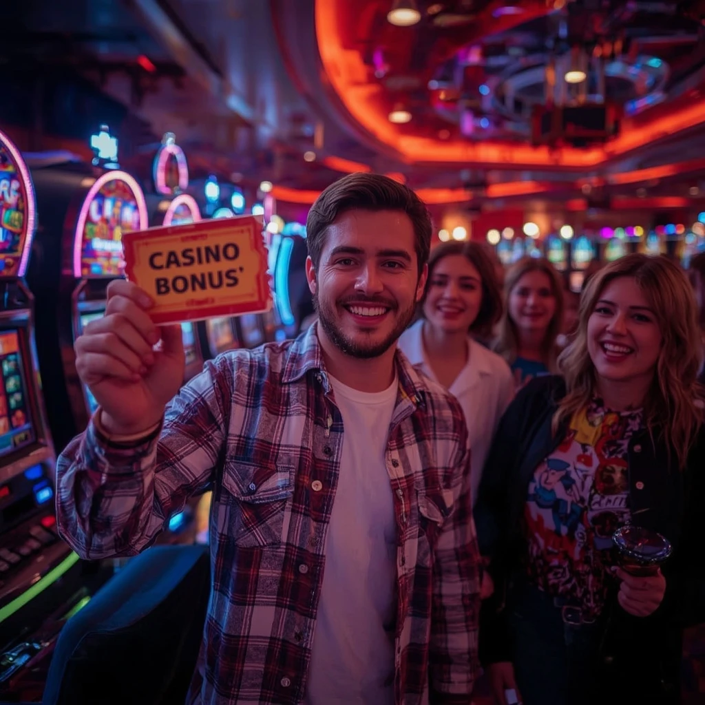 une personne avec un bonus MONACOJACK CASINO