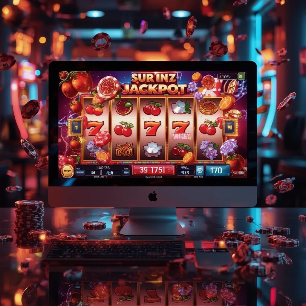slots sur le moniteur MONACOJACK CASINO