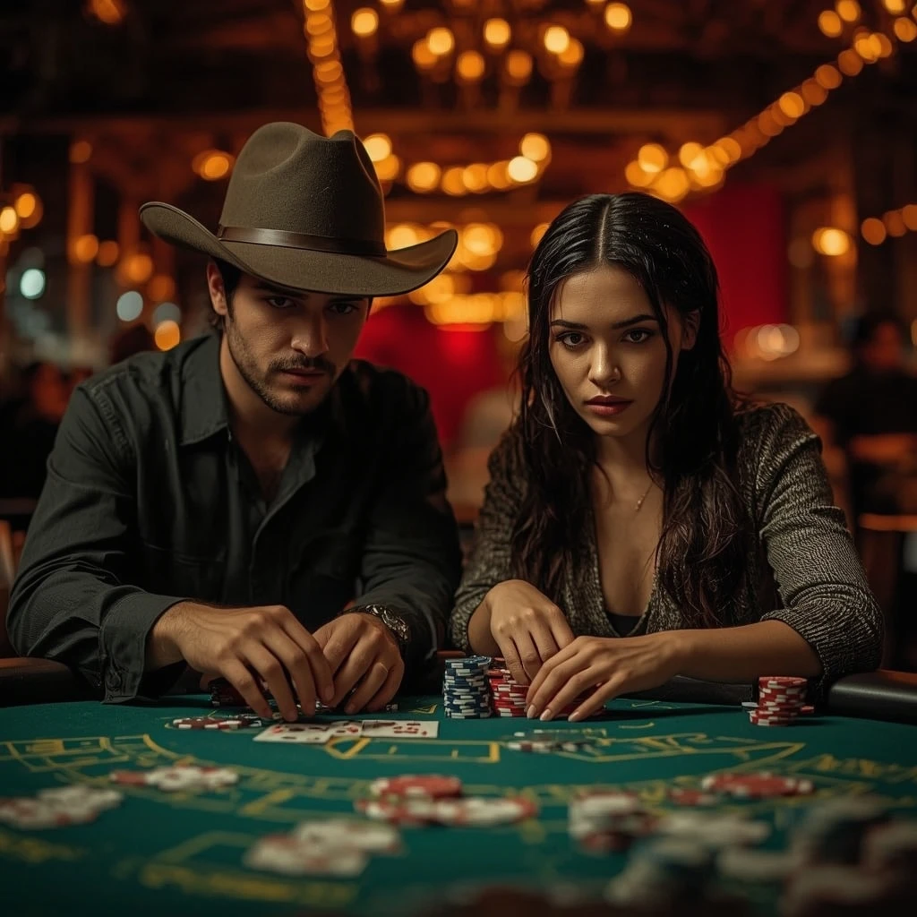 photo de deux joueurs de poker MONACOJACK CASINO